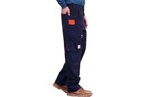 BOCOMAL FR Pants for Men Utility Cargo Pockets Flame Resistant/Fire Retardant Carpenter Water Oil Repellent Finish