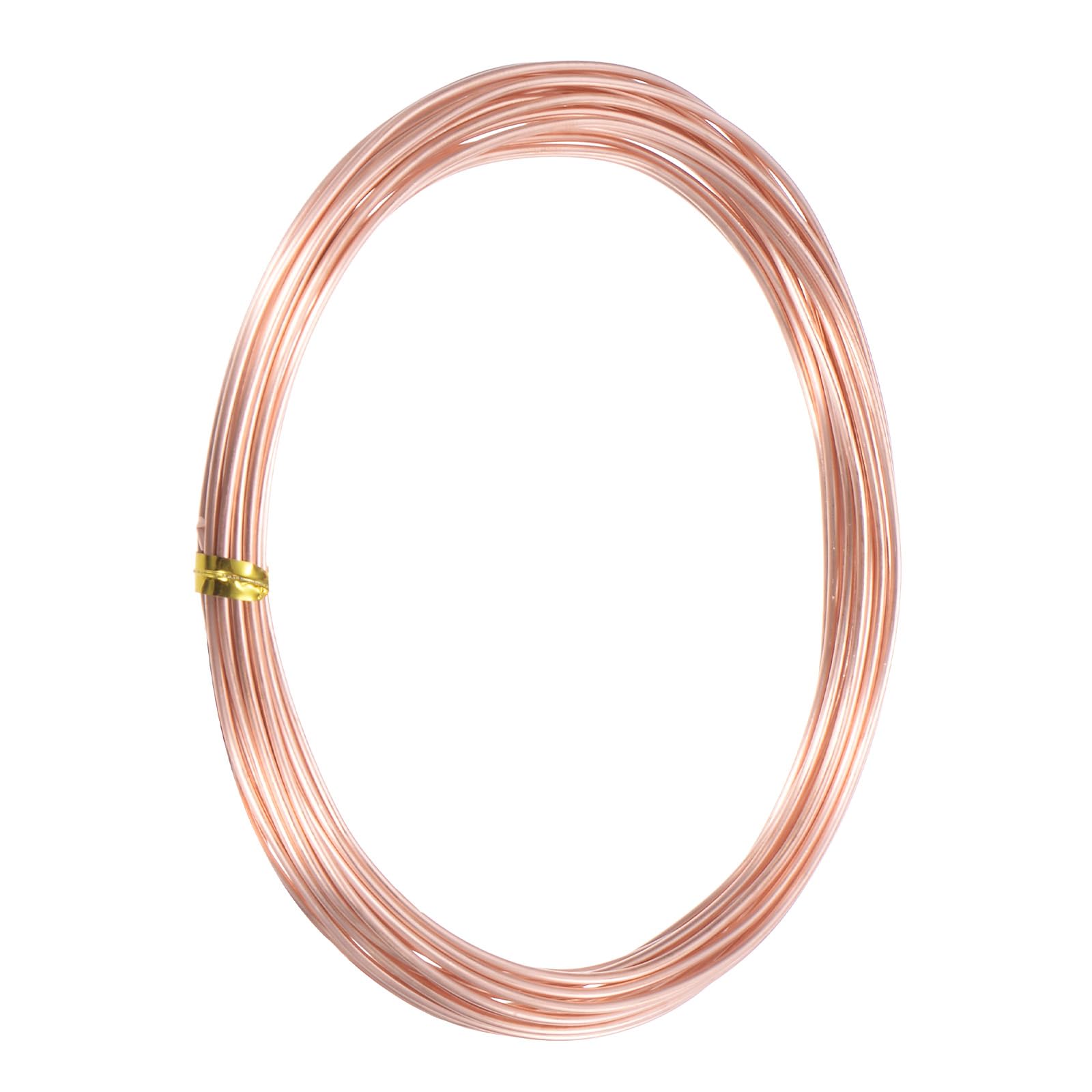 M METERXITY 99.9% Soft Copper Wire, 17 Gauge 16FT Pure Copper Wire for DIY Crafting/Jewelry Making/Gardening Plant/Beading, Craft Wire [1.2mm, 5M]