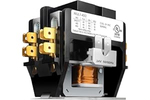 FOCSPROD HVAC Contactor, 40 Amp Double Pole / 2 Pole Contactor 24V Coil, HN51KC024 Replacement AC Relay, Compatible with Air Conditioner Condenser Compressor Contactor Definite Purpose Contactor, UL Listed