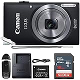 Powershot Ixus 185 / ELPH 180 20MP Compact Digital Camera Black with 16GB Memory Card