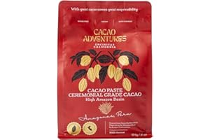 Cacao Adventures Ceremonial Grade Cacao | 100% Pure Cacao | Dairy & Vegan Free | Unsweetened | Vegan Peruvian Cacao