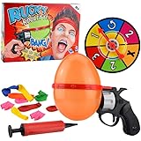 TOYANDONA Russian Roulette Turntable Balloon Set Rotary Tabletop Desktop Game Toys Interactive Spoof Tricky Toys for Kids Adu