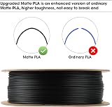 eSUN Upgraded Matte PLA Filament 1.75mm 1kg Deep Black Frosted Texture view 5