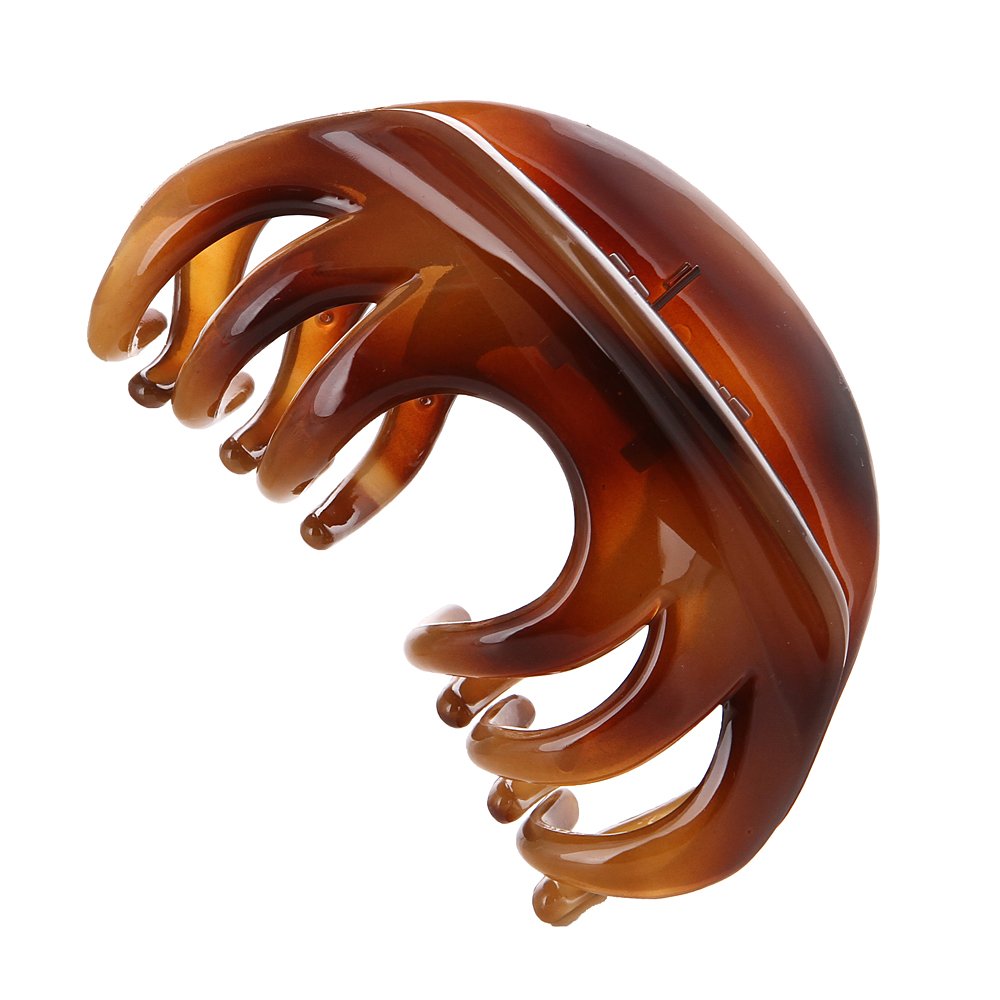 LONEEDY No-slip Grip Large Crystal Plastic Octopus Jaw Clips Hair Claw Banana Clips for Women