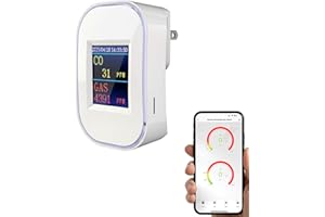 TULILUT WiFi Carbon Monoxide Detectors & Natural Gas Detector Plug In, 2-in-1 Gas and Carbon Monoxide Detector with LED Display, Smart CO Detector Plug In & Combustible Gas Leak Detector for Home, RV, Kitchen