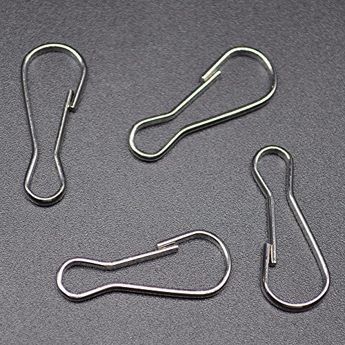 20 X Pet/Rat Hammock Clips Hooks Metal Clasp Stainless Steel Lanyard Cage Accessories (22mm)