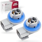Svicari 2Pcs Taillight Lamp Holder Back Up Reverse Lamp Socket Compatible with Dodge Ram 1500 2500 3500 for Jeep Liberty Patriot Compass,Rear Side Marker Parking Brake Stop Plug Replace OE #68046629AA