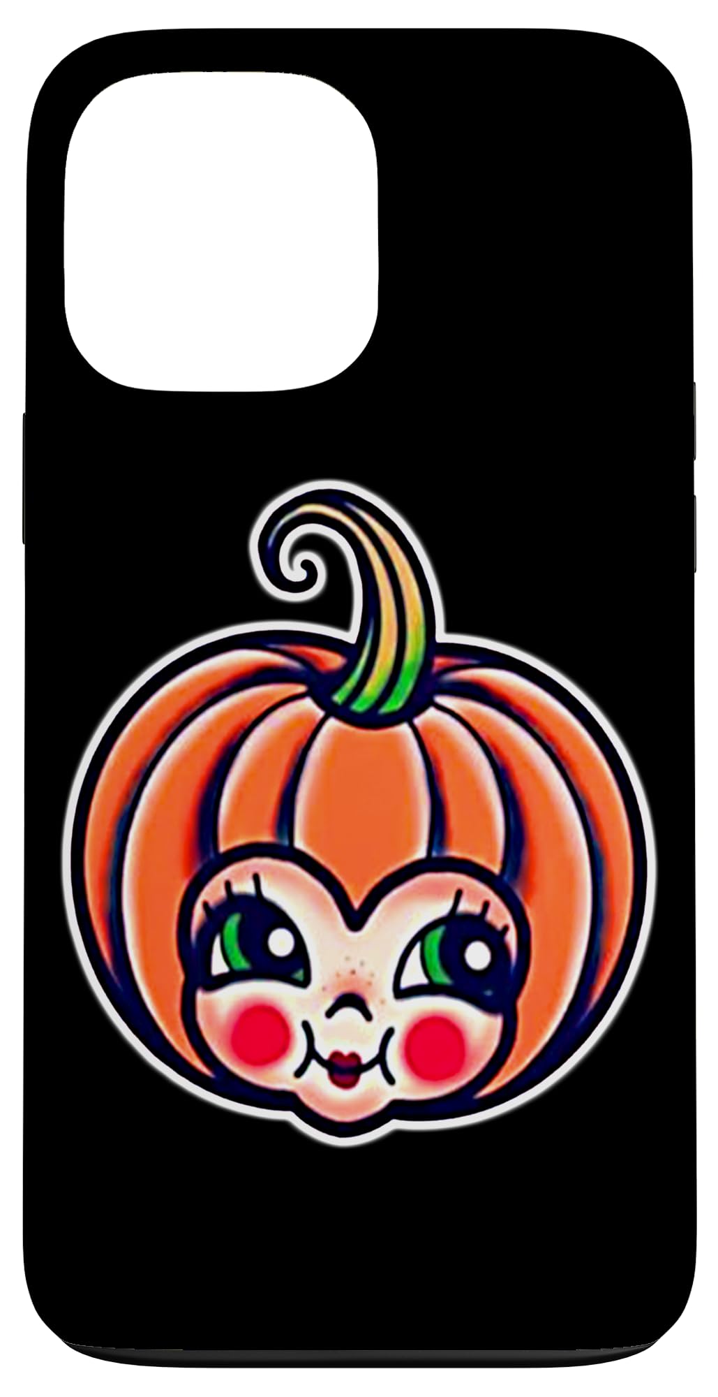 Kewpie Baby Pumpkin Head Traditional Tattoo Flash Case for iPhone 13 Pro Max