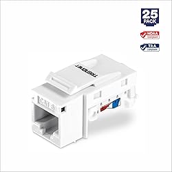 TRENDnet Cat6 Keystone Jack, 25-Pack