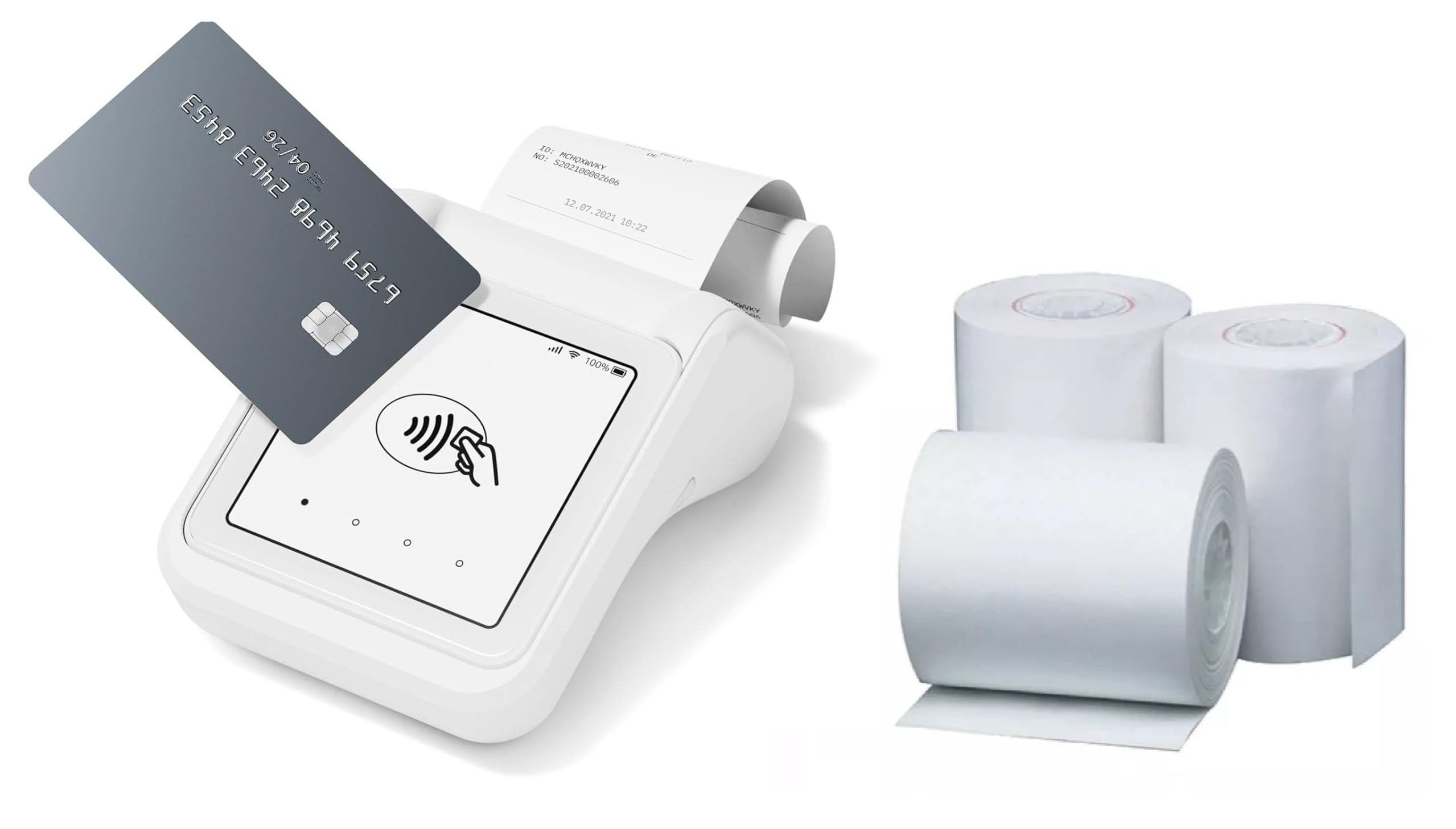 Replacement Receipt Paper for SumUp Solo Payment Device, 20 Rolls