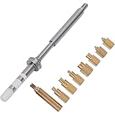 Brass Nut Inserts Soldering Iron Adapter M2-M8 Insertion Tip Replacement Kit with Knurled Design for 3D Printer Accessories