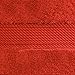 Superior Egyptian Cotton Pile 6 Piece Towel Set, Includes 2 Bath, 2 Hand, 2 Face Towels/Washcloths, Ultra Soft Luxury Towels, Thick Plush Essentials, Guest Bath, Spa, Hotel Bathroom, Red