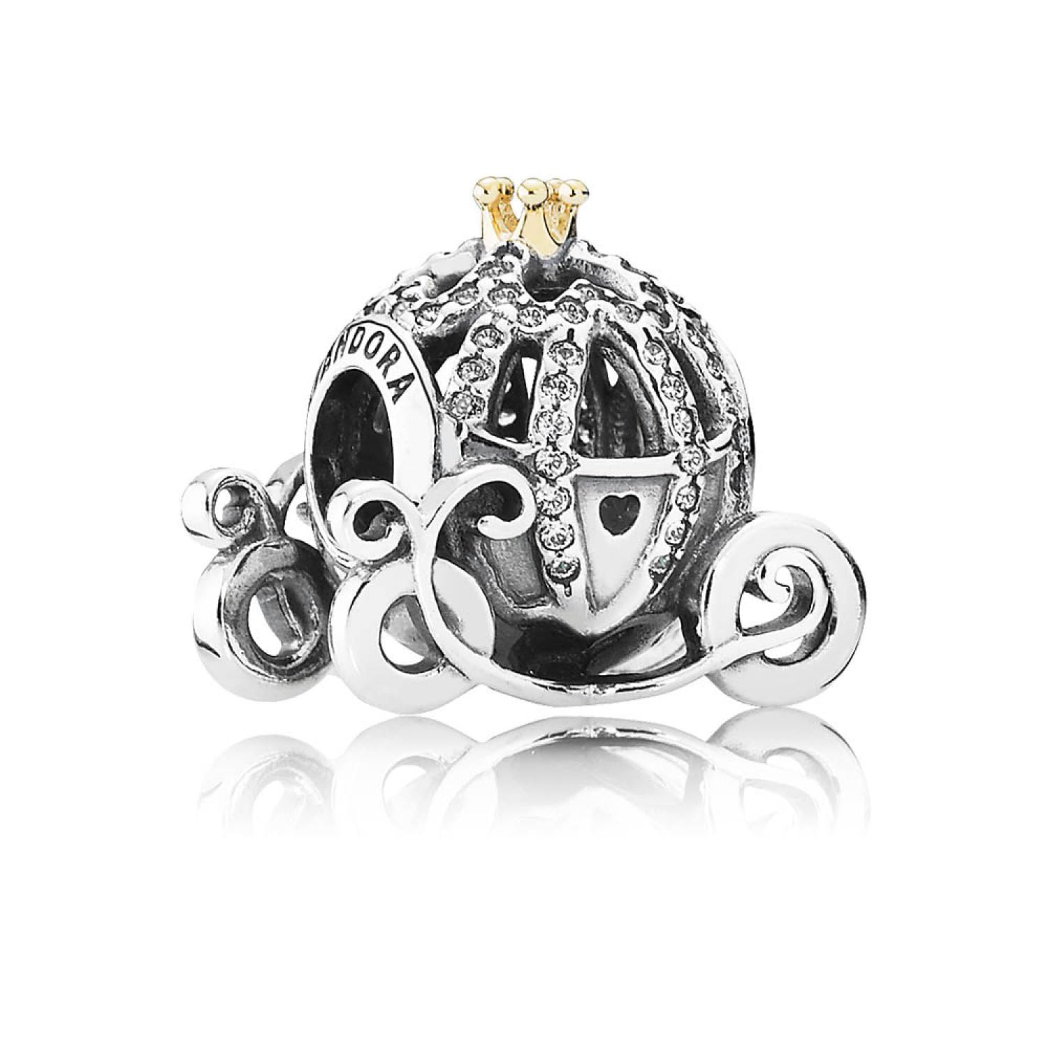 Pandora Disney, Cinderella's Pumpkin Coach Charm 791573CZ