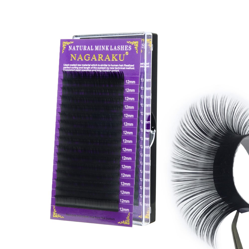NAGARAKU Eyelash Extensions 0.10 mm C curl 10mm