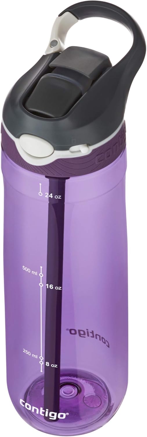 Contigo Autospout Water Bottle, 24oz, Eggplant: Kitchen & Dining