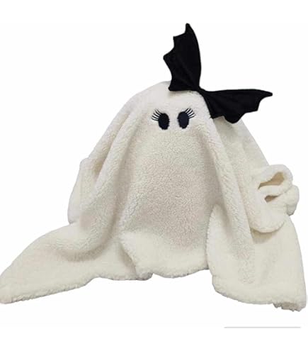 Cute Ghost Plush Toy - Halloween Decorative Stuffed Animal, Soft And Cuddly | Adorable White Ghost Doll For Kids, Halloween Party Favor, Haunted Home Decoration, Cozy Plush For Children And Collectors