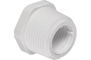 SPEARS MANUFACTURING Spears 439 Series PVC Pipe Fitting, Bushing, Schedule 40, 1-1/2" NPT Male x 1-1/4" NPT Female
