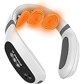 Asinhe Neck Massager with Heat for Neck Pain Relief and Tension, Electric Intelligent Massager with 3 Massage Pads, Elderly-Friendly Design, Gift Packaging