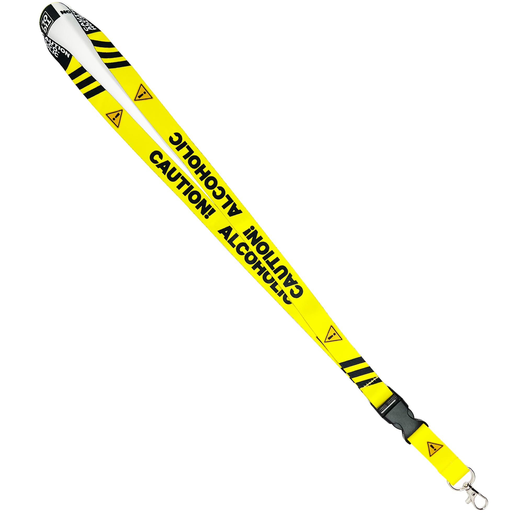 Panda Loco Caution! Funny Lanyard Office Novelty Gifts | Secret Santa (Caution! | Alcoholic)