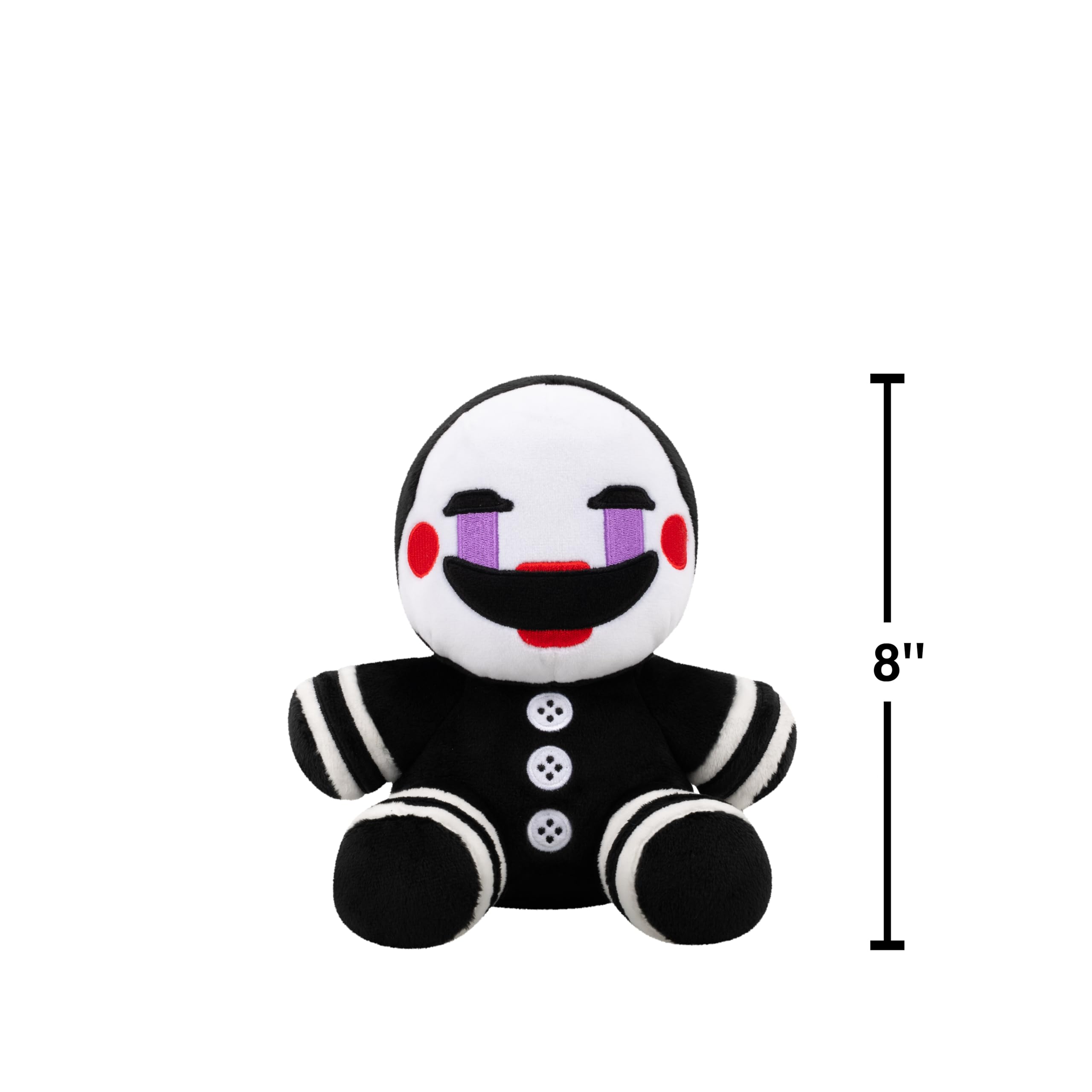 Jazwares Five Nights at Freddy’s The Puppet Plush - 8-Inch Stuffie with Soft Material and Glow-in-The-Dark Eyes