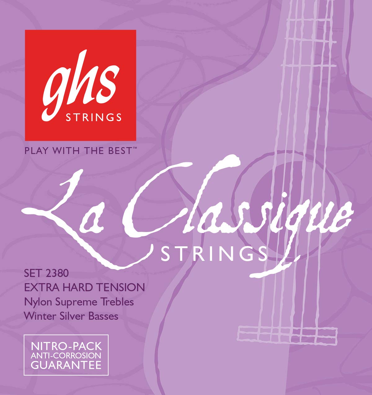 GHS 2390 La Classique Smooth Wound Supreme Classical Guitar String Set