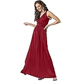 KOH KOH Womens Long Sleeveless Flowy Bridesmaid Cocktail Evening Gown Maxi Dress