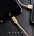 Mcdodo Smart LED 6FT/1.8M Auto Disconnect iPhone Nylon Braided Sync Charge USB Data Cable Compatible Phone 14/13/12/11 Pro max