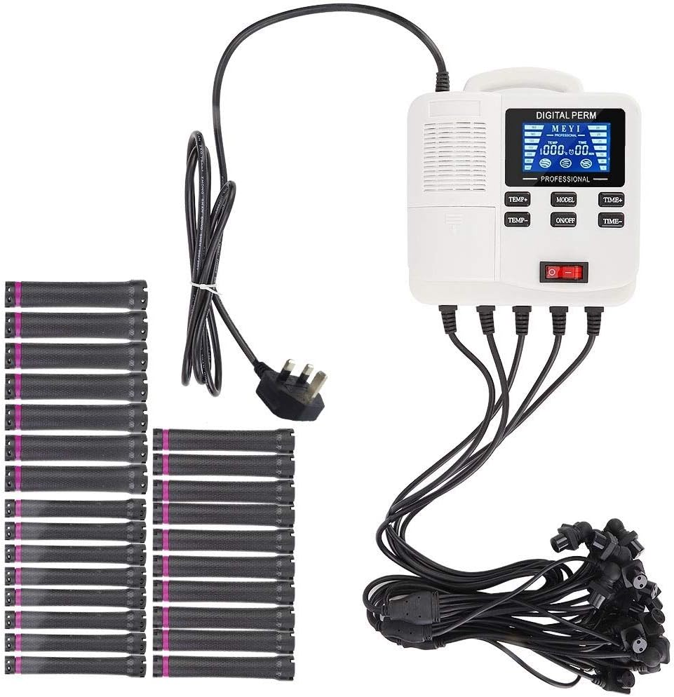 Dgtrhted Digital Perm,Small Portable Digital PTC Heating Hair Perm