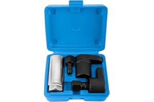 BTSHUB 5pcs Oxygen Sensor Socket Tool Kit Thread Chaser Install Offset O2 Wrench Oil Pressure Sending Unit Set