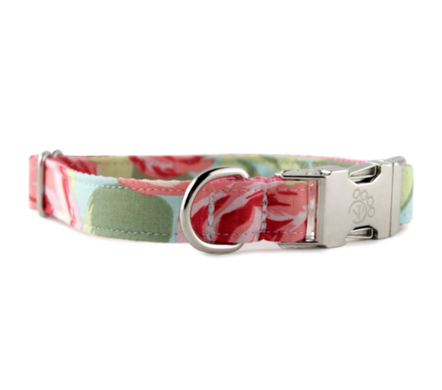 dog collar with roses