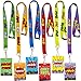 Fancy Land Bright Color Hall Pass Lanyards and School Passes Set of 6 Classroom Teacher Gift