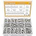 Sutemribor 610 Pieces M3 M4 M5 M6 Round Flat Head Self Tapping Screw Assortment Kit, 304 Stainless Steel