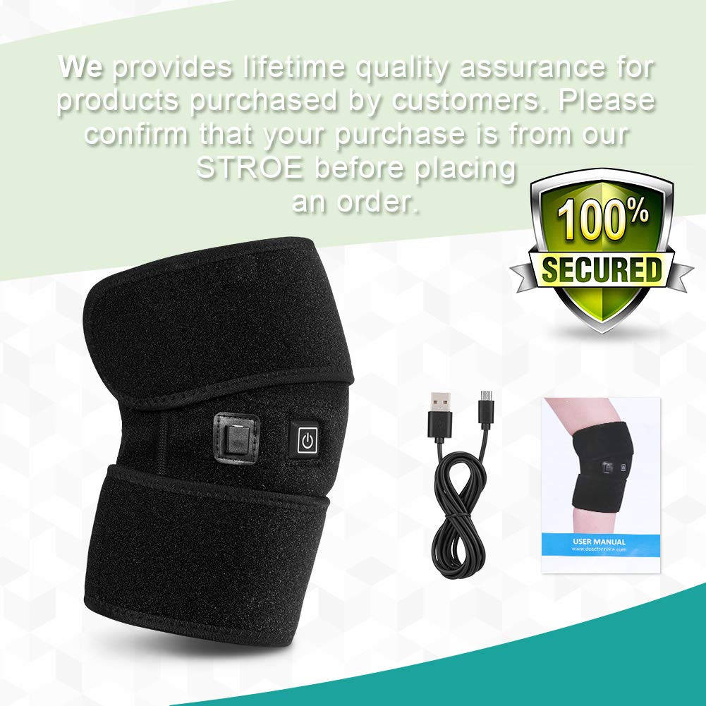 Knee Heating Pad, Heated Knee Brace Wrap for Hot and Cold Therapy to