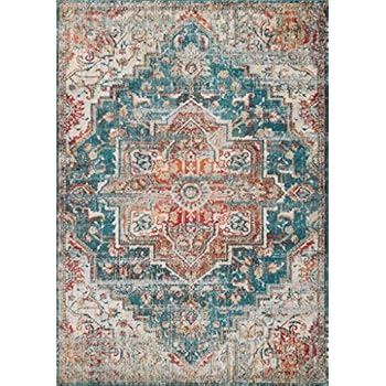 Luxe Weavers Blue 8x10 Oriental Area Rug