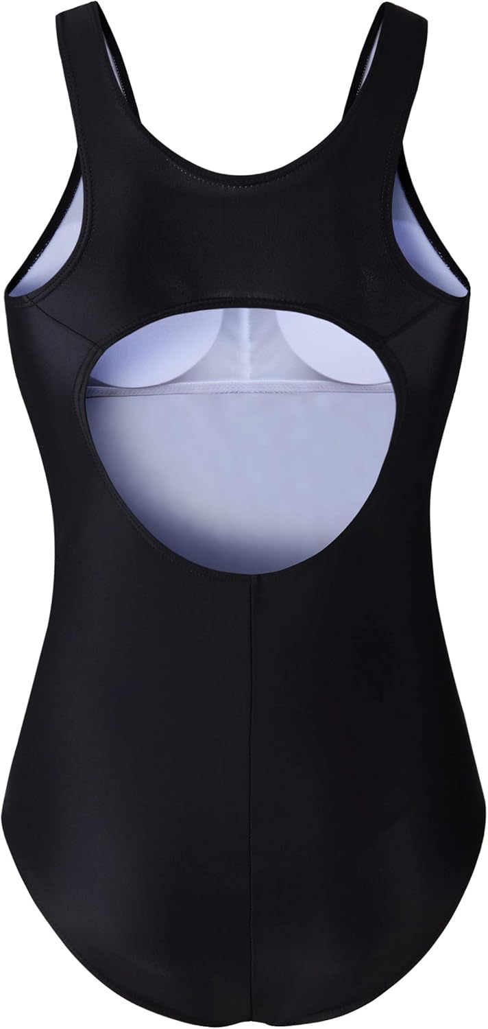 EBMORE Womens One Piece Swimsuit Bathing Suit for Sport Athletic Training Exercise: Clothing