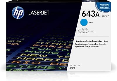 HP Q5951A 643A Original LaserJet Toner Cyan 10000 Pages for 4700