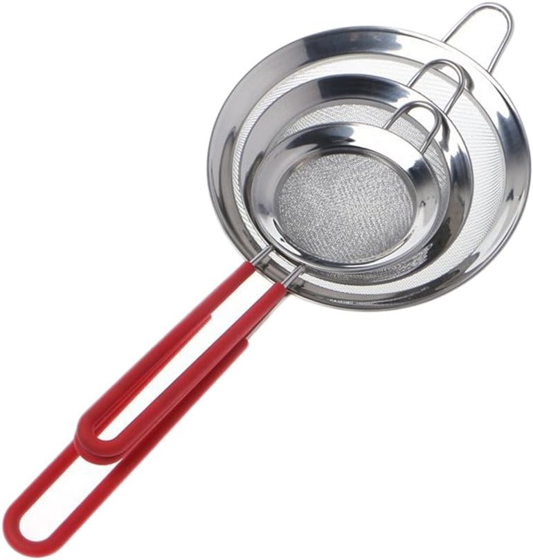 Bestmemories 304 Mesh Stainless Steel Strainers Thickened