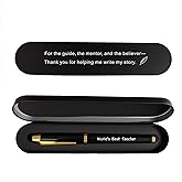 iyaone Teacher Gift Pen - Thank You Teachers Gel Pen, Appreciation Gift for Mentors with Inspirational Quote