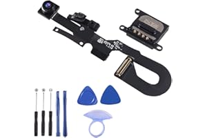 D-FLIFE 7MP Facing Front Camera Flex Cable W/Proximity Sensor Light Microphone Replacement Part + Earpiece Sound Replacement Compatible for iPhone 7 4.7" (All Carriers)
