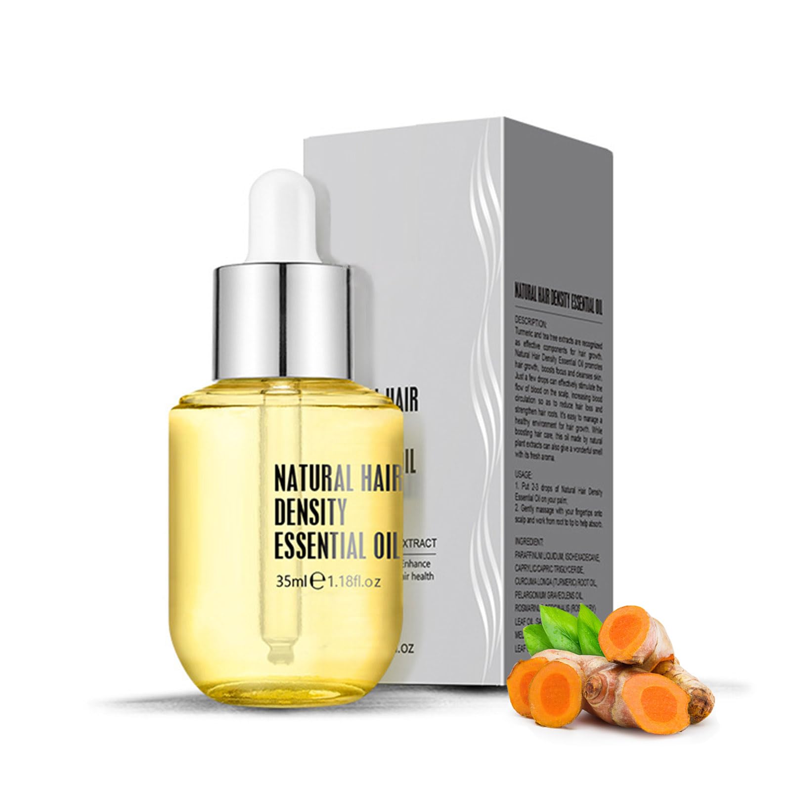 Natural Hair Density Essential Oil Hair Regrowth Essential Oil Natural Hair Growth Oil Hair Growth Serum Anti Hair Loss Serum for Thinning Hair 35ml