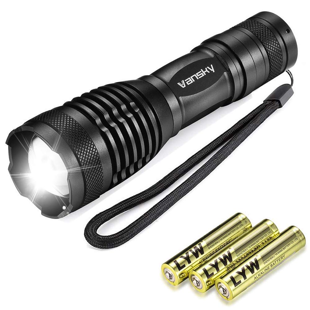Torch Rechargeable Flashlight Led Torch, Vansky Handheld Flashlight