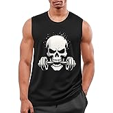 Flafens Tank Tops Men - Sleeveless Shirts for Men Graphic Cotton Mens Tank Tops Summer Fashion Casual Loose Fit Tanktop