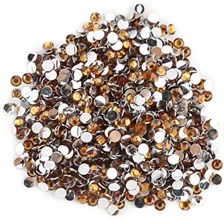 Round Beads for Jewelry Making - Flat Back Clear Crystal Rhinestones (3 mm) Wholesale Bulk - Yazycraft