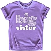 Big Sister Shirt Big Sister Announcement Toddler Shirts Girl Promoted Outfit Baby Girls Heart tee