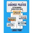 License Plates Number Word Search Puzzle Book: 100 Puzzles, 3000 Number and Letter Combinations to Search