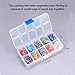 PH PandaHall 1 Box (about 700pcs) 10 Color 6x3mm Flat Round Evil Eye Lampwork Beads Handmade Beads Assortment Lot for Jewelry Making