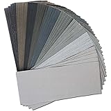 45Pcs Wet Dry Sandpaper, 400/600/ 800/1000/ 1200/1500/ 2000/2500/ 3000 Grit Assorted Sanding Sheets for Automotive Polishing,