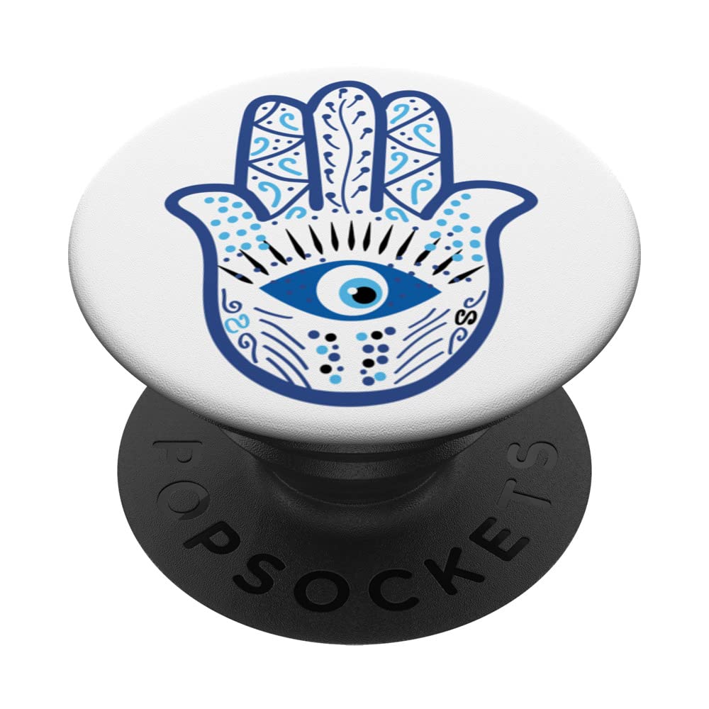 Hamsa Hand Fatima Amulet Tradition Graphic PopSockets Swappable PopGrip