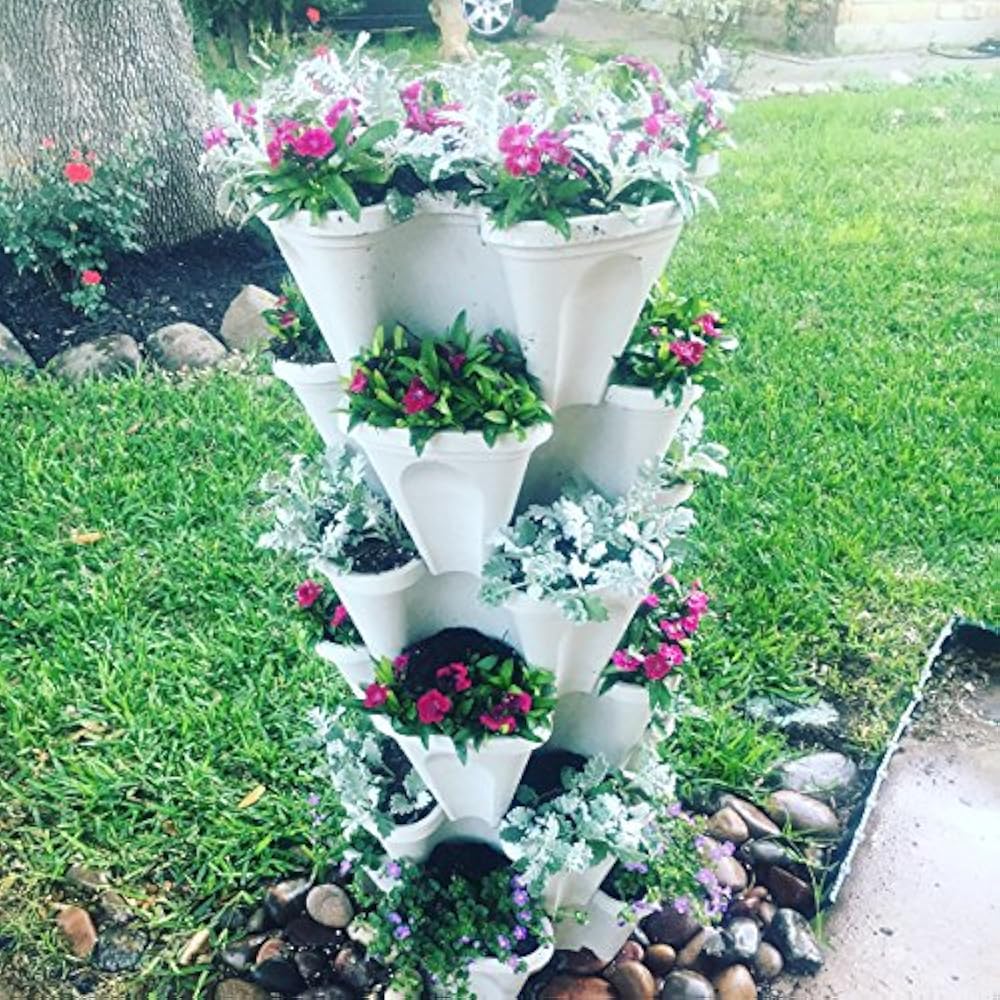 LARGE Vertical & Wall Planters Heavy Duty Stackable Garden - Grow More