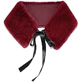 SUNDSGT Faux Fur Collar Scarf Women's Faux Fur Neck Warmer